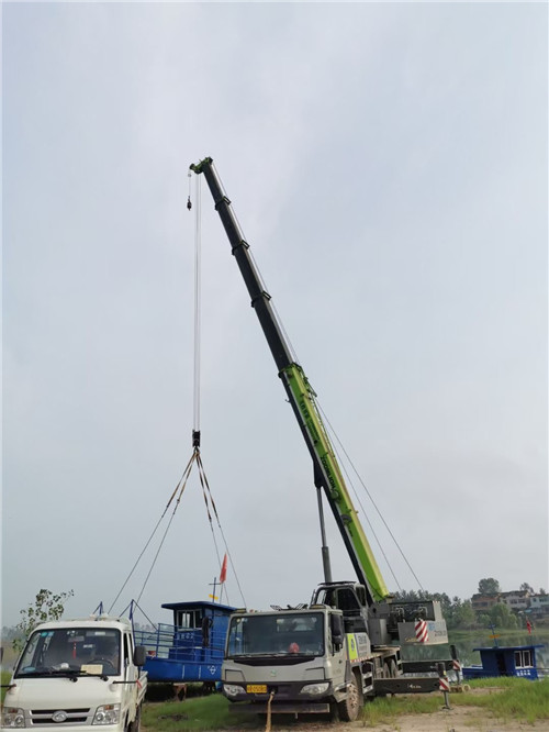 旬阳县桥梁建设吊装案例